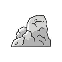 Charming Rock Formation Surrounded by Landscape vector
