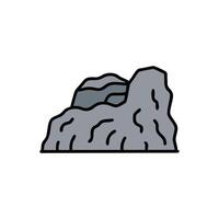 Majestic Rock Formation in Desert vector
