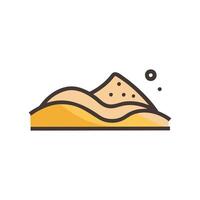 Unique Sand Dune Illustration for Desert Art vector