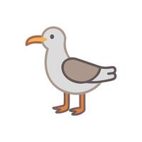 Unique Seagull Illustration for Beach Art vector