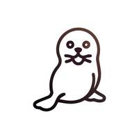 Unique Seal Illustration for Marine Art vector