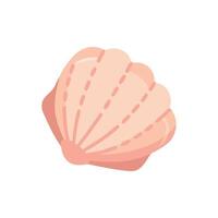 Unique Seashell Illustration for Coastal Art vector