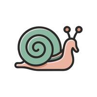 Unique Snail Illustration for EcoArt vector