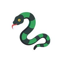 Playful Snake in Jungle Setting vector