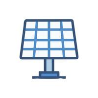Charming Solar Panels in Urban Setting vector