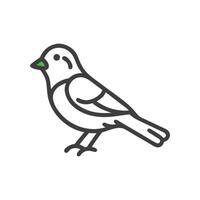 Majestic Sparrow in Flight vector