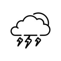 Charming Storm Cloud Passing Over Fields vector