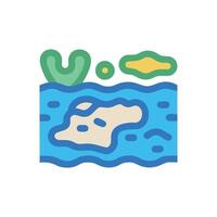 Majestic Tide Pool at Sunset vector