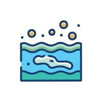 Unique Tide Pool Illustration for Marine Art vector