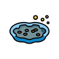 Charming Tide Pool Teeming with Life vector