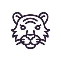 Unique Tiger Illustration for Wildlife Art vector