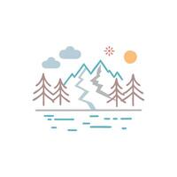 Unique Tundra Illustration for EcoDesigns vector