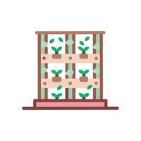 Unique Vertical Garden Illustration for EcoDesigns vector