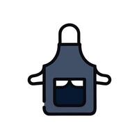 Colorful Apron Design for Culinary Enthusiasts vector