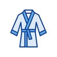 Comfortable Bathrobe Design for Home Relaxation vector