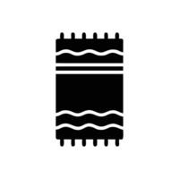 Chic Beach Towel Illustration for Sunny Days vector