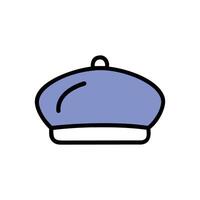 Chic Beret Design for French Fashion vector