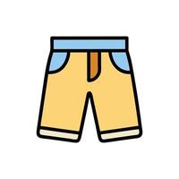 Stylish Bermuda Shorts Design for Summer Wear vector