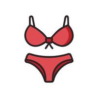 Chic Bikini Design for Summer Beach Days vector