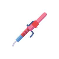 Unique Curling Iron for Creative Designs vector