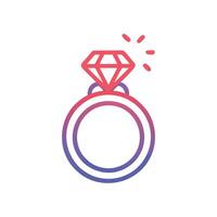 Elegant Engagement Ring Design for Proposals vector