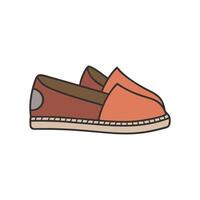 Chic Espadrilles Design for Summer Styles vector
