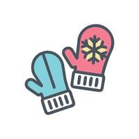 Chic Mittens Design for Winter Comfort vector