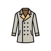 Elegant Peacoat Concept for Timeless Fashion vector