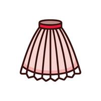 Chic Petticoat Design for Vintage Style vector