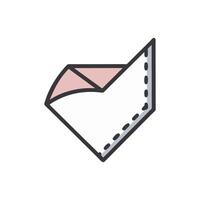 Chic Pocket Square Design for Formal Attire vector