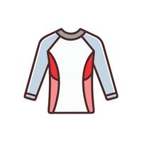 Chic Rash Guard Design for Beach Activities vector