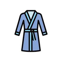 Stylish Robe Illustration for Spa Days vector