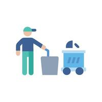 Trash Collection Icon for Waste Management vector