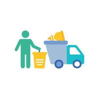 Unique Trash Collection Icon for Management vector