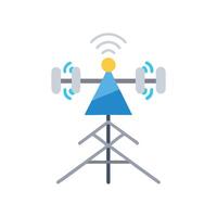 Unique TV Antenna Icon for Broadcasting vector