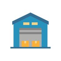 Stylish Warehouse Icon for Design vector