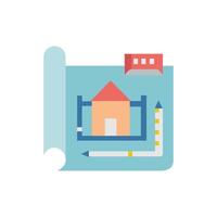 Architectural Design Icon for Professional Use vector