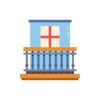 Balcony Icon for Modern Architecture Designs vector