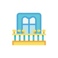 Icon for Balconies in Urban Architecture vector