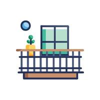 Icon Representing Balconies for Architecture vector