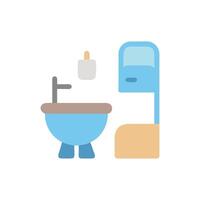 Modern Bathroom Icon for Home Interiors vector