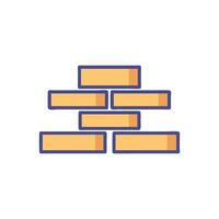 Bricks Icon for Construction and Design vector