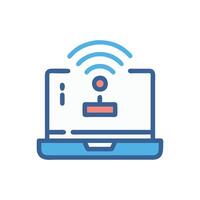 Icon Representing Broadband Internet for Communications vector