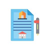 Icon Representing Building Permits for Construction vector