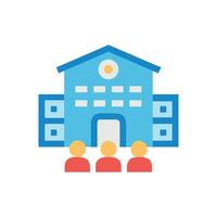 Community Center Icon for Local Activities vector