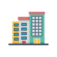 Unique Condominium Design Icon vector
