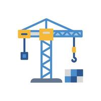 Construction Crane Icon for Projects vector