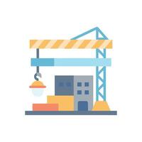Construction Site Icon for Projects vector