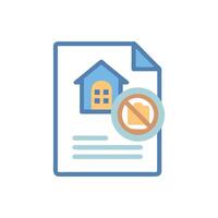 Eviction Notice Icon for Legal Use vector