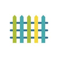Stylish Fence Icon for Home vector